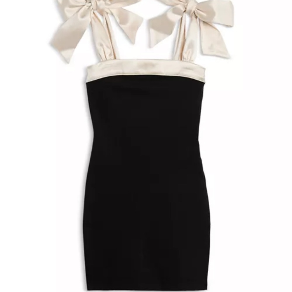 Katie J NYC -TWEEN EDELINE CONTRAST TIE SHOULDER DRESS size L (12) nwt